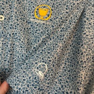 Blue Floral Presidents Cup Shirt